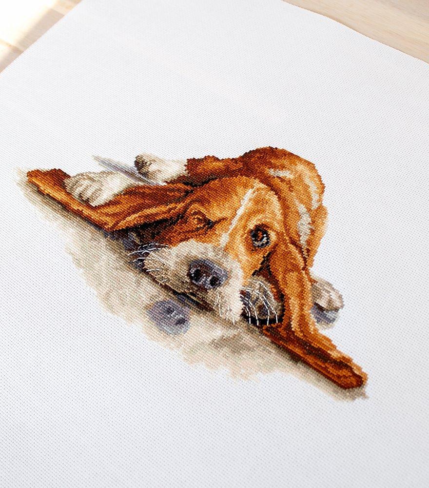 Cross Stitch Kit Luca - S - Basset, B2341 - Luca - S Yarns