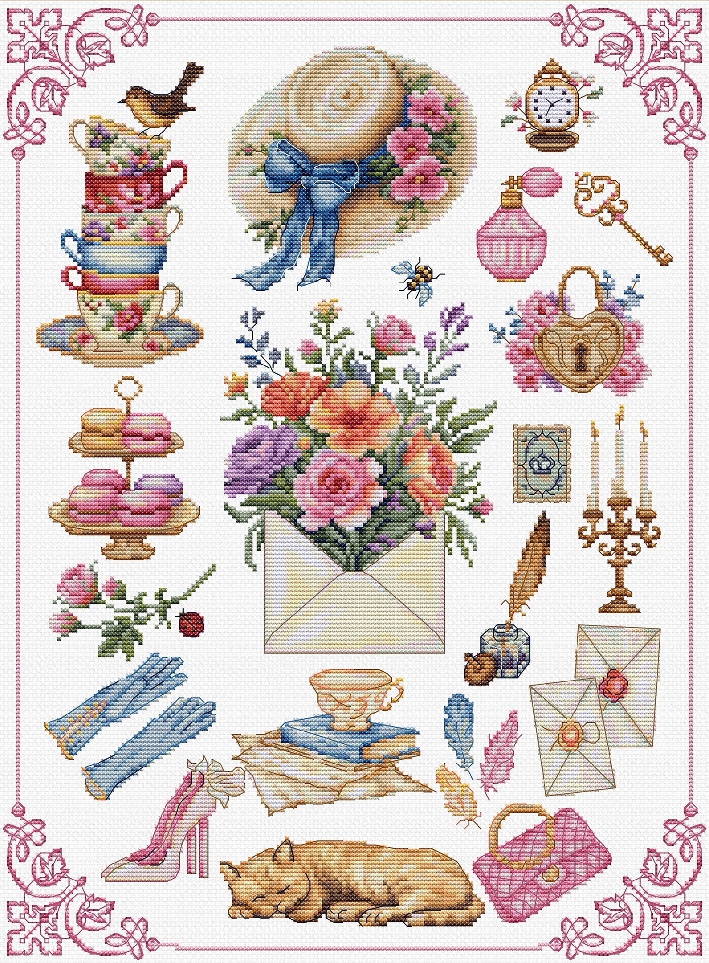 Cross Stitch Kit Luca - S - Beauty, B7041 - Luca - S Yarns