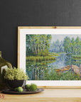 Cross Stitch Kit Luca - S - Birches at the edge of the lake, BU5012 - Luca - S Yarns