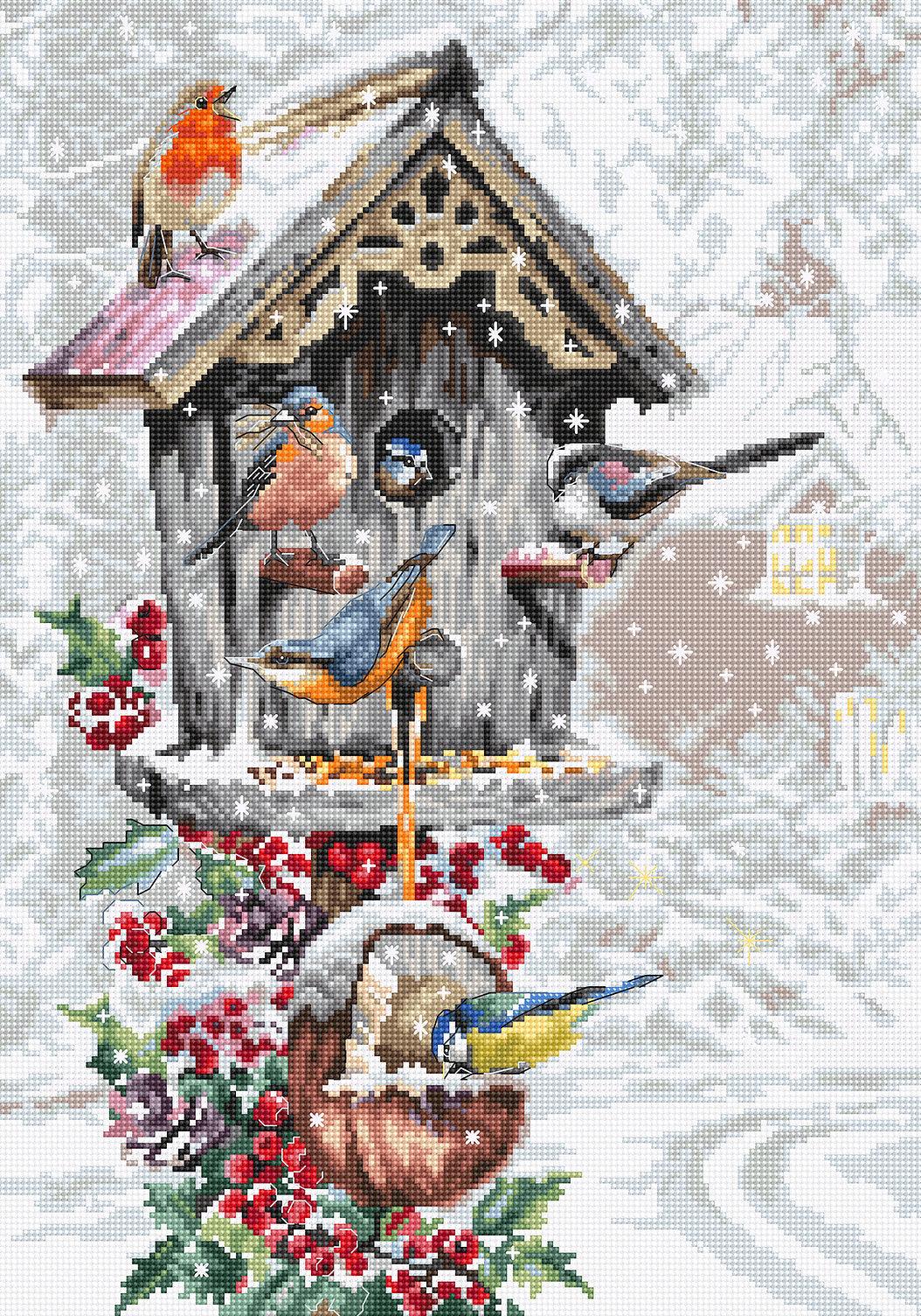 Cross Stitch Kit Luca - S - Bird House, B2399 - Luca - S Yarns