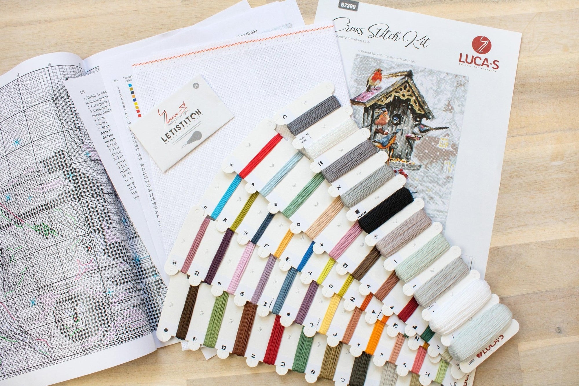 Cross Stitch Kit Luca - S - Bird House, B2399 - Luca - S Yarns