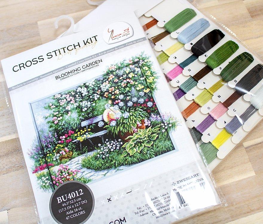 Cross Stitch Kit Luca - S - Blooming Garden, BU4012 - Luca - S Yarns