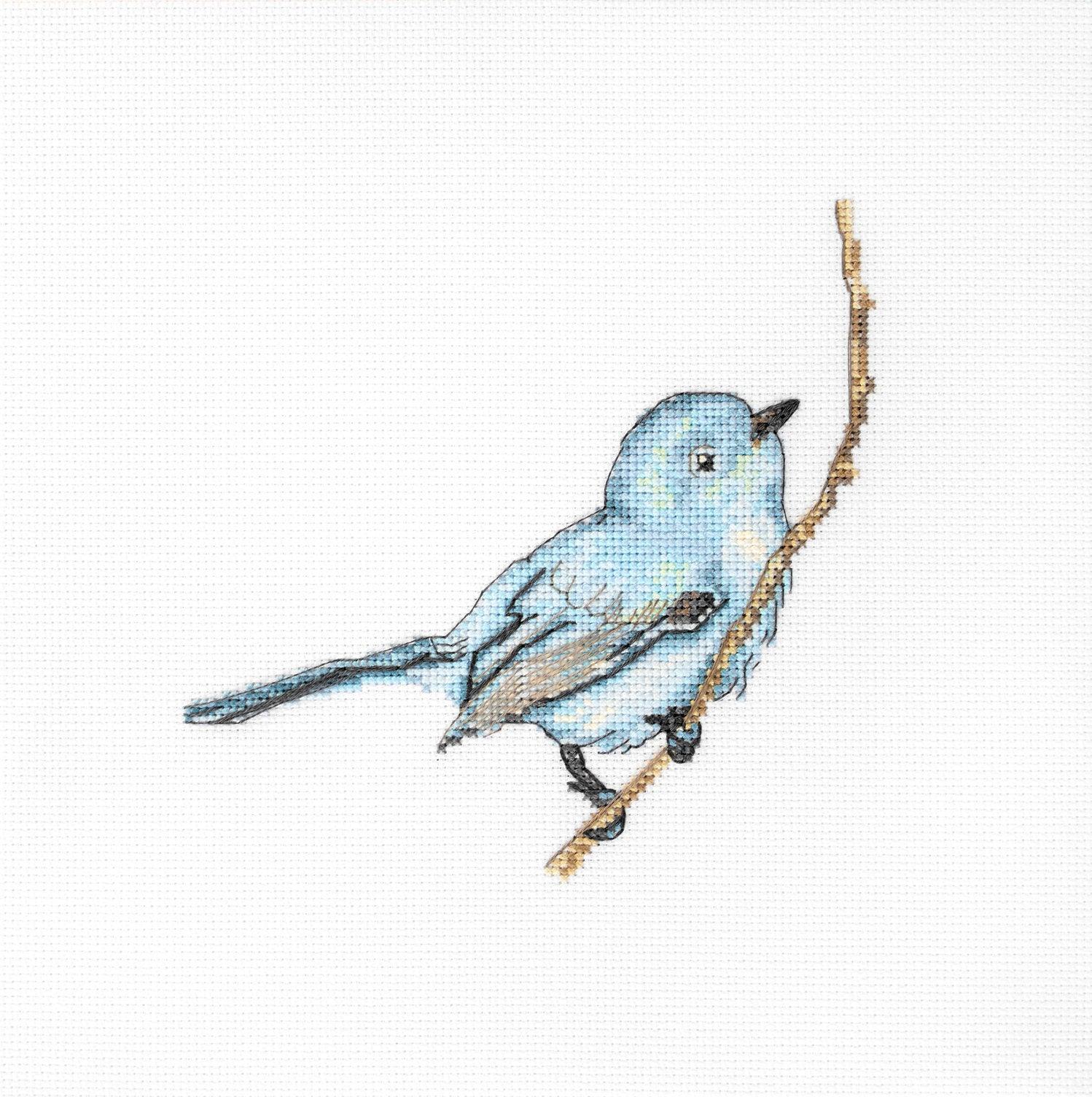 Cross Stitch Kit Luca - S - Blue Bird, B11588 - Luca - S Yarns