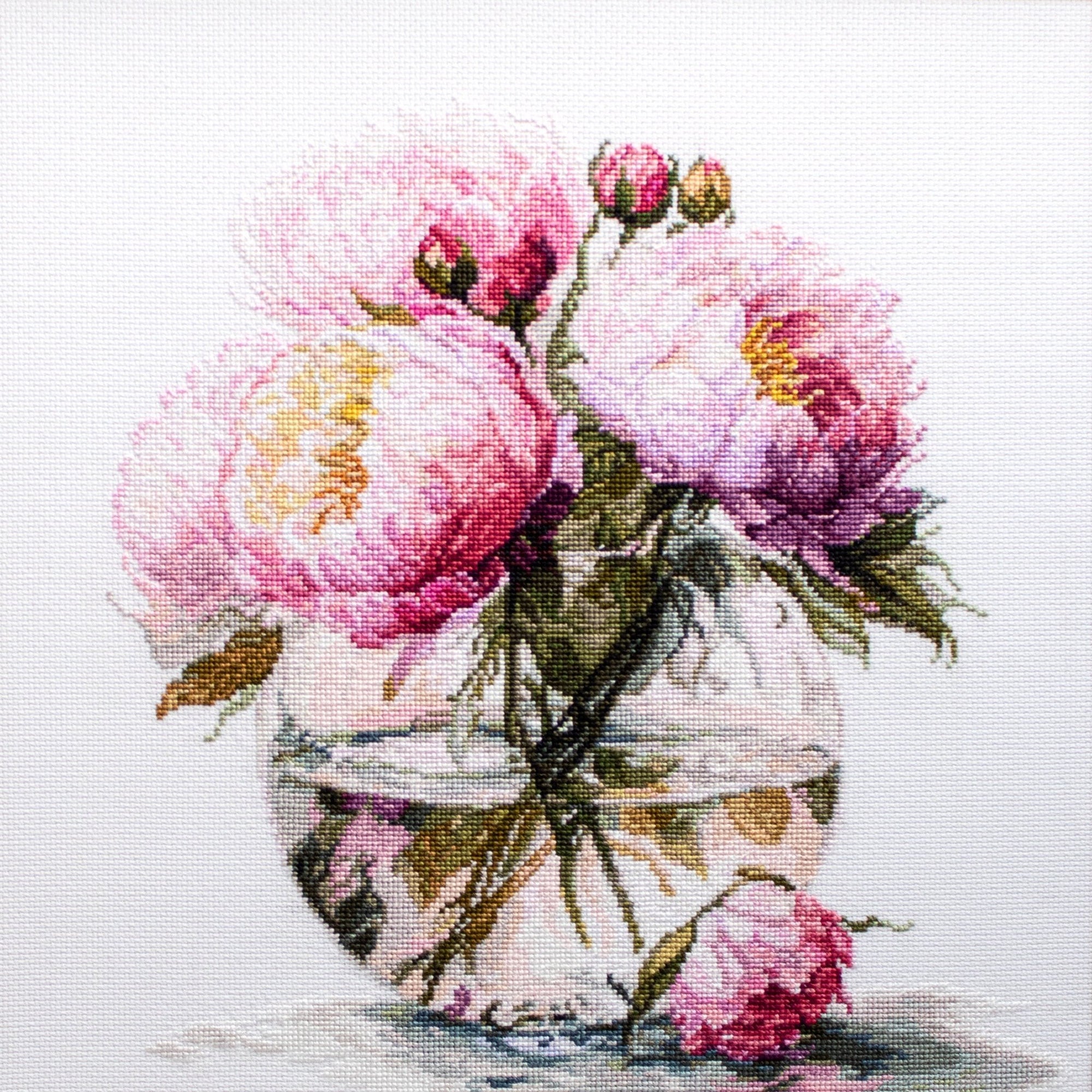 Cross Stitch Kit Luca - S - Bouquet of Peonies, B7028 - Luca - S Yarns