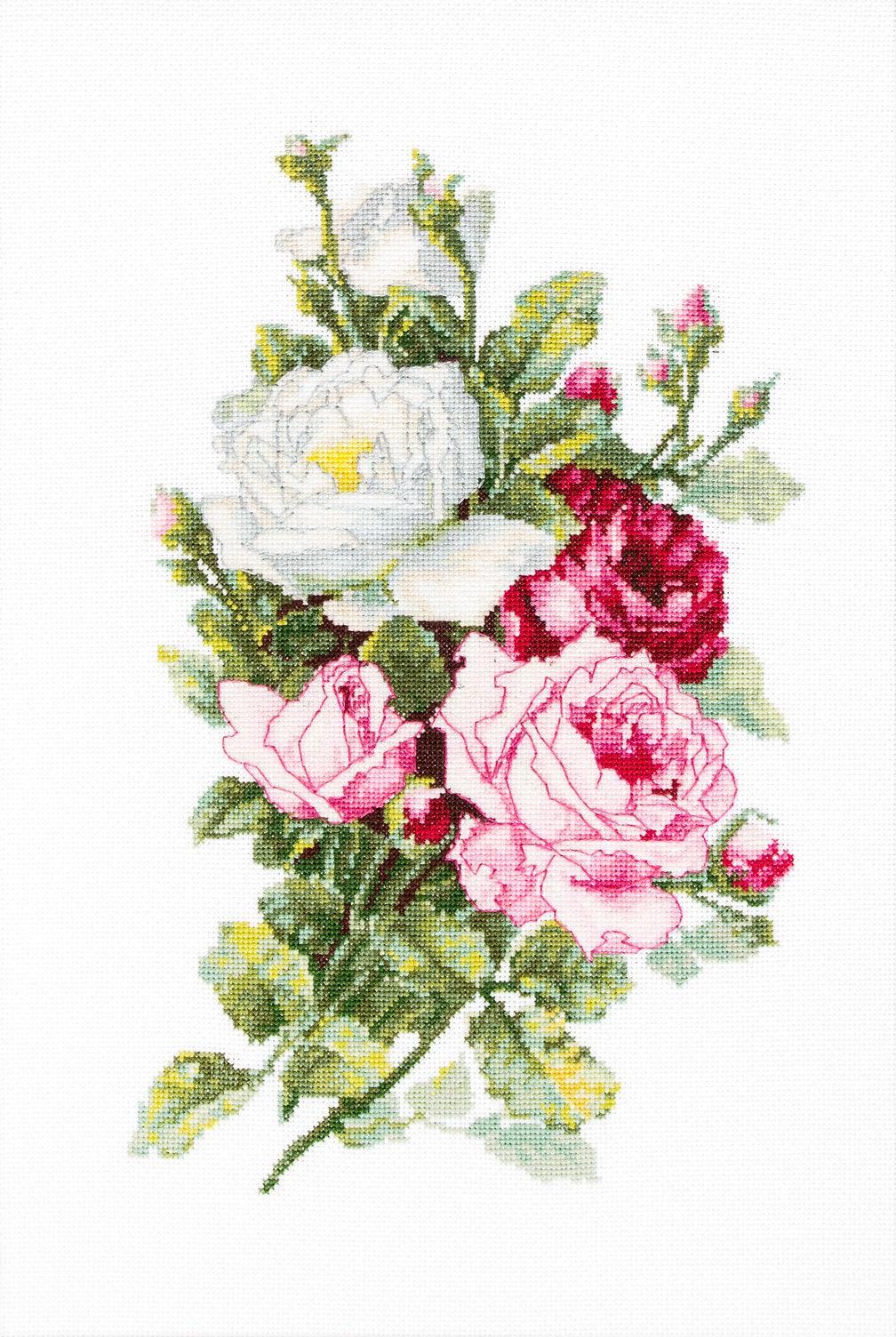 Cross Stitch Kit Luca - S - Bouquet of Roses, B2285 - Luca - S Yarns