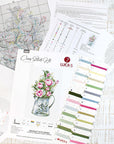 Cross Stitch Kit Luca - S - Bouquet with Roses, B7006 - Luca - S Yarns