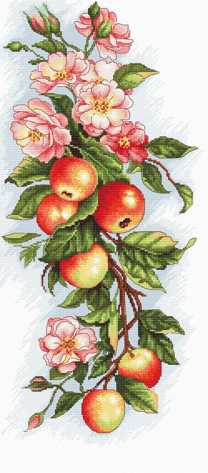 Cross Stitch Kit Luca - S - Composition with Apples B211 - Luca - S Yarns