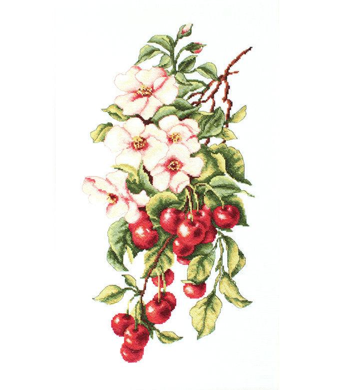 Cross Stitch Kit Luca - S - Composition with Cherry B205 - Luca - S Yarns