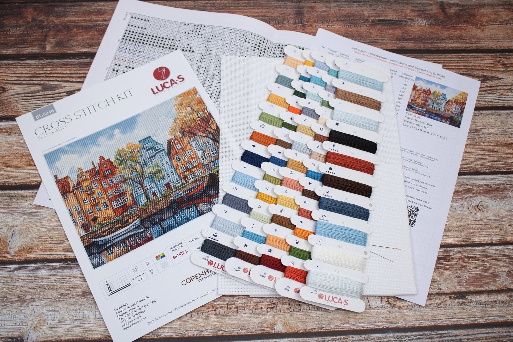 Cross Stitch Kit Luca - S - Copenhagen, BU5046 - Luca - S Yarns