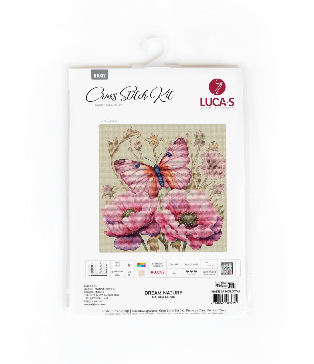 Cross Stitch Kit Luca - S - Dream Nature, B7032 - Luca - S Yarns