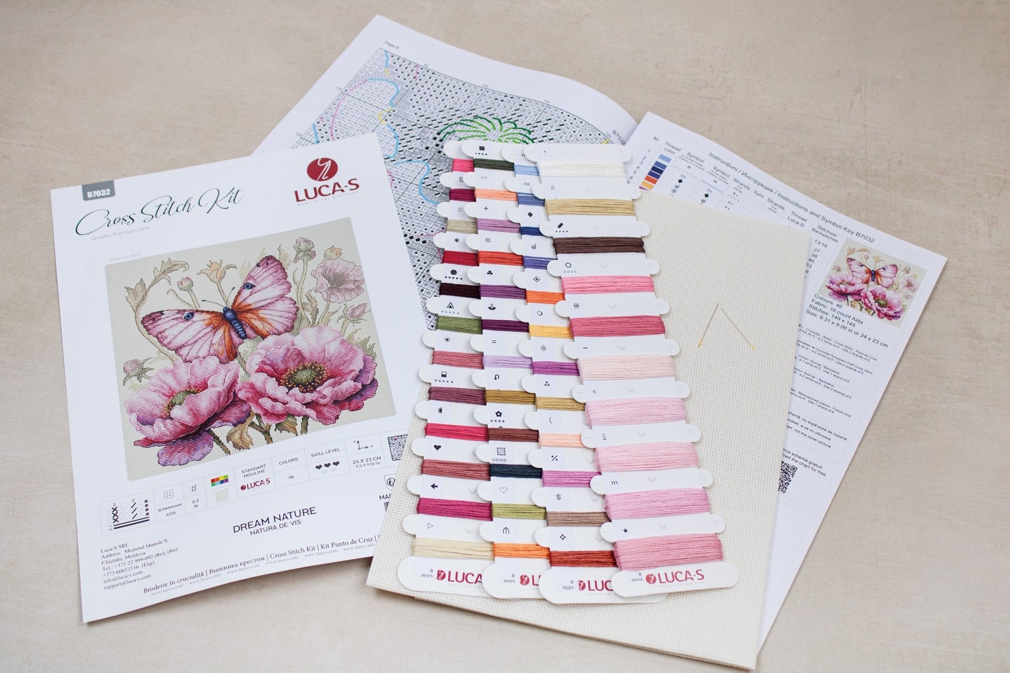 Cross Stitch Kit Luca - S - Dream Nature, B7032 - Luca - S Yarns