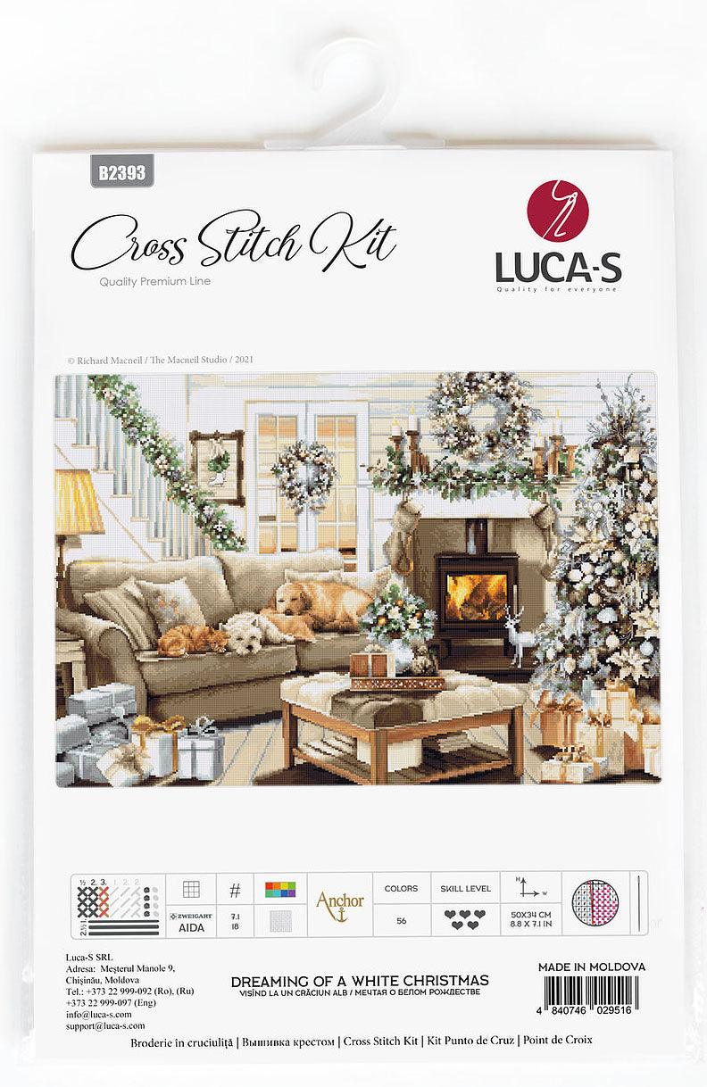 Cross Stitch Kit Luca - S - Dreaming of a White Christmas, B2393 - Luca - S Yarns