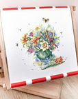 Cross Stitch Kit Luca - S Gold - April Bouquet, B7000 - Luca - S Yarns