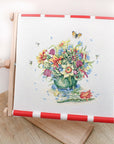 Cross Stitch Kit Luca - S Gold - April Bouquet, B7000 - Luca - S Yarns