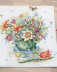 Cross Stitch Kit Luca - S Gold - April Bouquet, B7000 - Luca - S Yarns