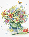 Cross Stitch Kit Luca - S Gold - April Bouquet, B7000 - Luca - S Yarns