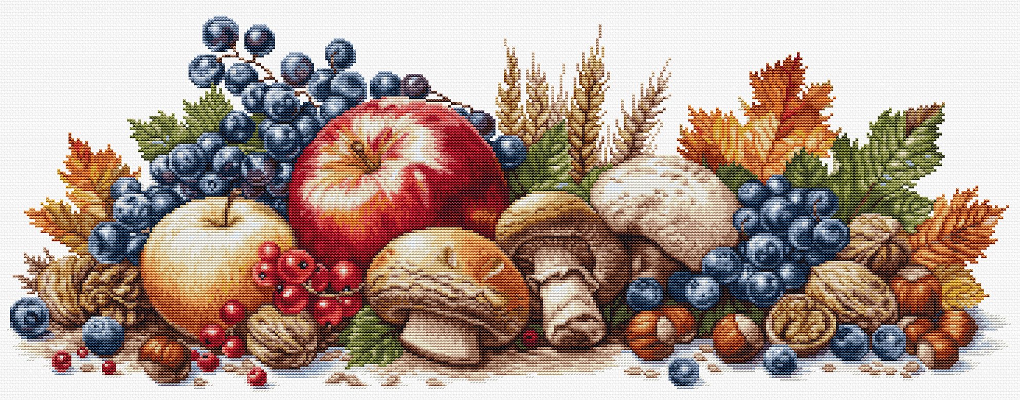 Cross Stitch Kit Luca - S GOLD - Autumn Harvest, BU5071 - Luca - S Yarns