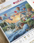 Cross Stitch Kit Luca - S Gold - Balloons over Sunset Cove, B614 - Luca - S Yarns