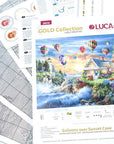 Cross Stitch Kit Luca - S Gold - Balloons over Sunset Cove, B614 - Luca - S Yarns