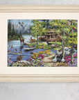 Cross Stitch Kit Luca - S GOLD - Cabin By The Lake, B2410 - Luca - S Yarns