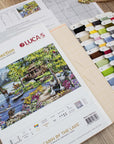 Cross Stitch Kit Luca - S GOLD - Cabin By The Lake, B2410 - Luca - S Yarns