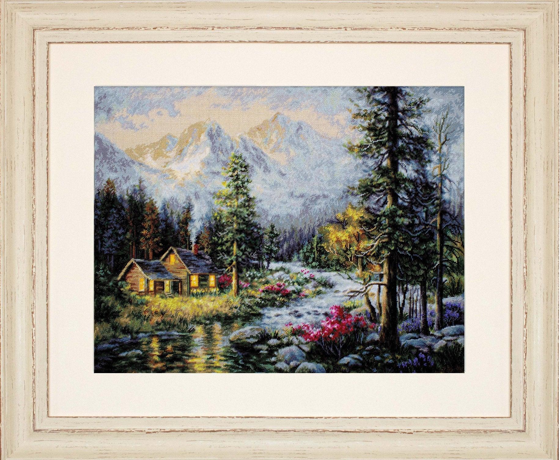 Cross Stitch Kit Luca - S Gold - Camper&#39;s Cabin, B610 - Luca - S Yarns