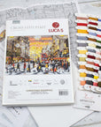 Cross Stitch Kit Luca - S GOLD - Christmas Shopping, BU5007 - Luca - S Yarns