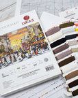 Cross Stitch Kit Luca - S GOLD - Christmas Shopping, BU5007 - Luca - S Yarns