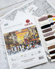 Cross Stitch Kit Luca - S GOLD - Christmas Shopping, BU5007 - Luca - S Yarns