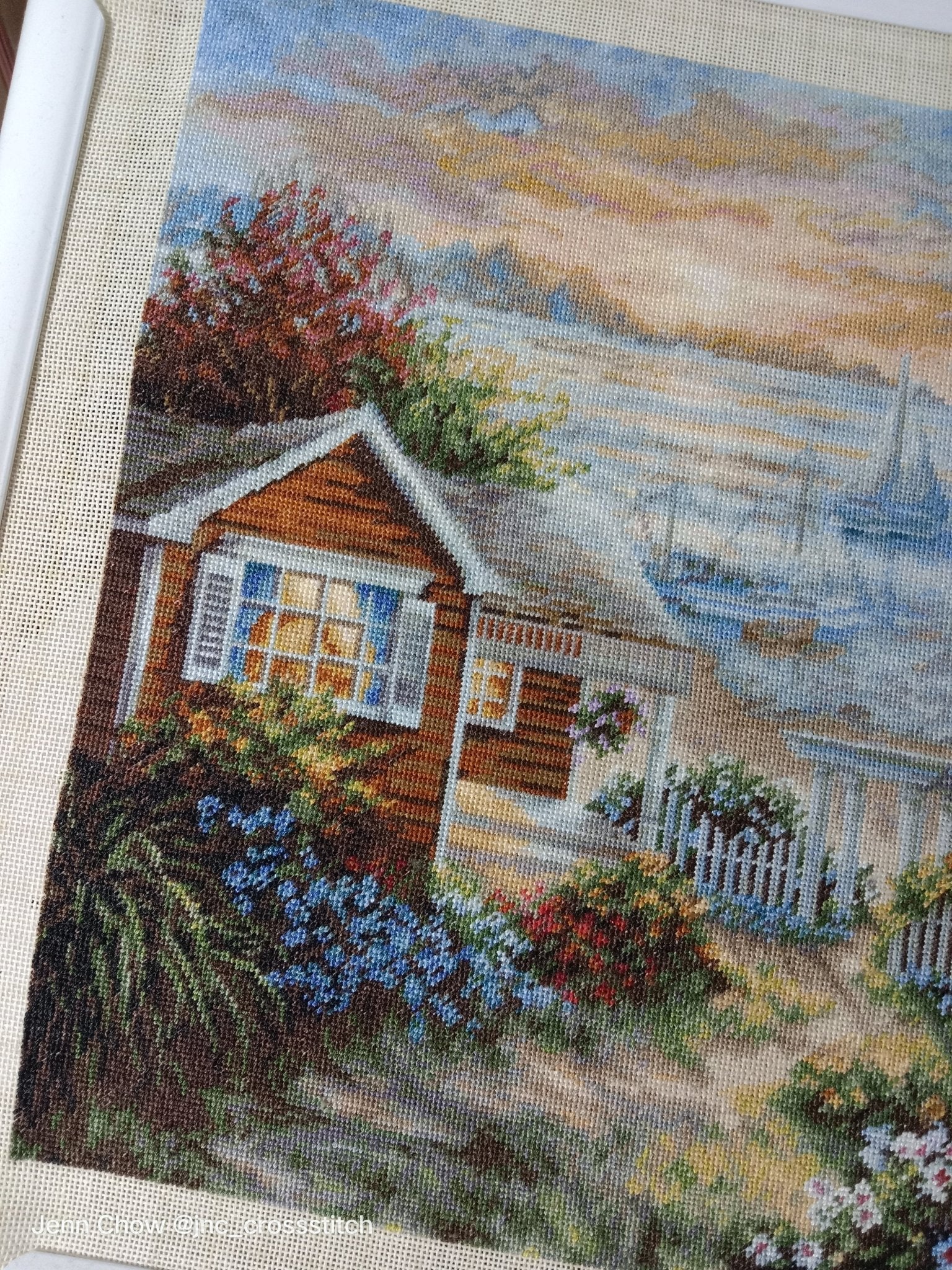 Cross Stitch Kit Luca - S, Gold Collection - B619, Tranquil Seafront - Luca - S Yarns