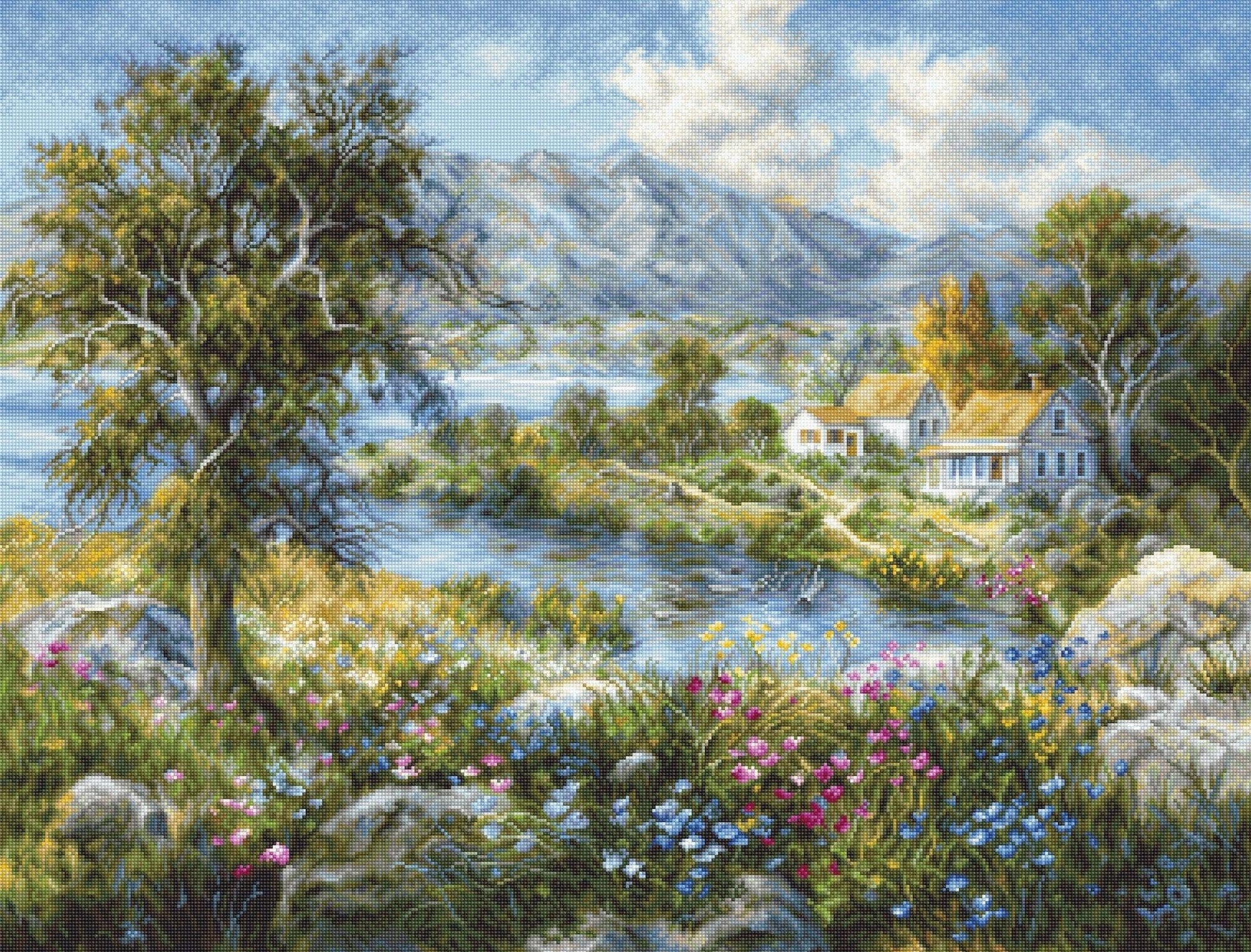 Cross Stitch Kit Luca - S Gold Collection - Enchanted Cottage, B615 - Luca - S Yarns