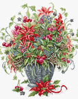 Cross Stitch Kit Luca - S Gold - December Bouquet, B7002 - Luca - S Yarns