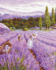 Cross Stitch Kit Luca - S GOLD - Lavender Field, BU5008 - Luca - S Yarns