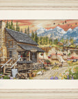 Cross Stitch Kit Luca - S GOLD - Log Cabin General Store, B2413 - Luca - S Yarns