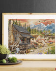 Cross Stitch Kit Luca - S GOLD - Log Cabin General Store, B2413 - Luca - S Yarns