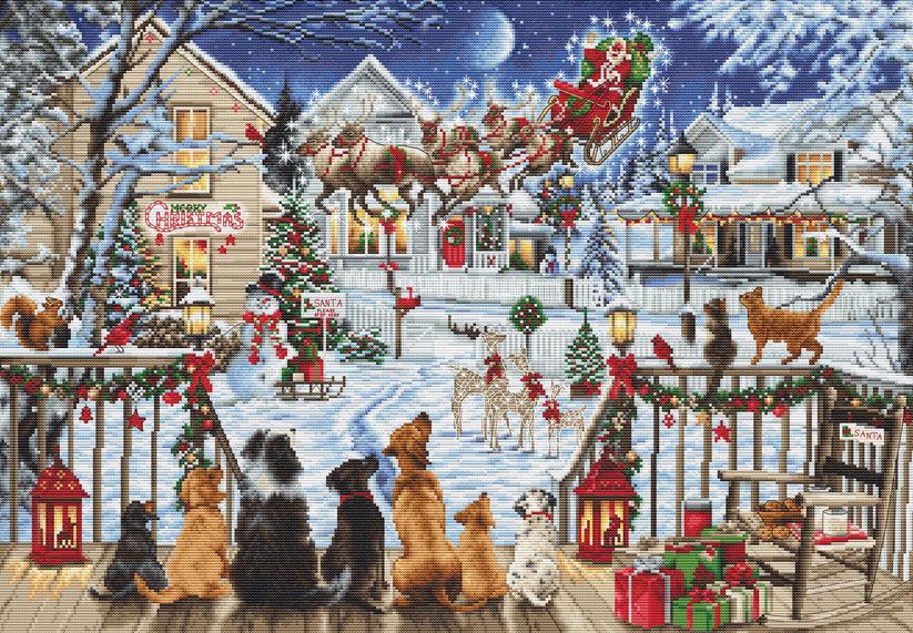 Cross Stitch Kit Luca - S Gold - Pets On The Porch, B2423 - Luca - S Yarns