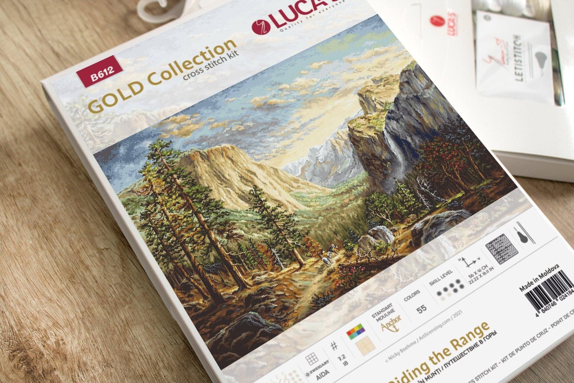 Cross Stitch Kit Luca - S Gold - Riding the Range, B612 - Luca - S Yarns