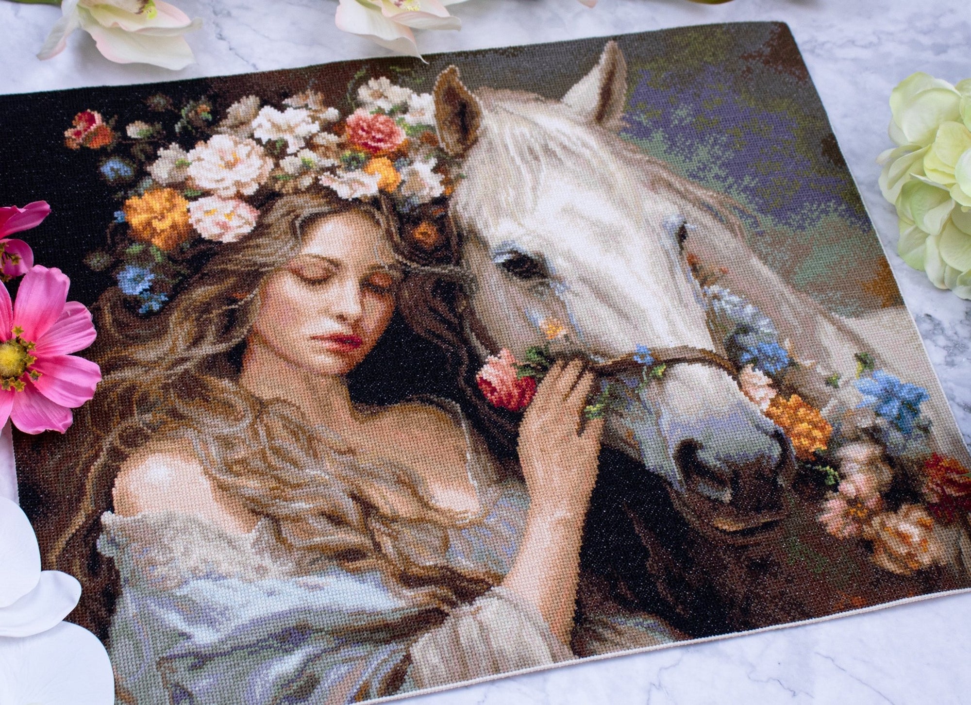 Cross Stitch Kit Luca - S GOLD - The Flower Fairy, B620 - Luca - S Yarns