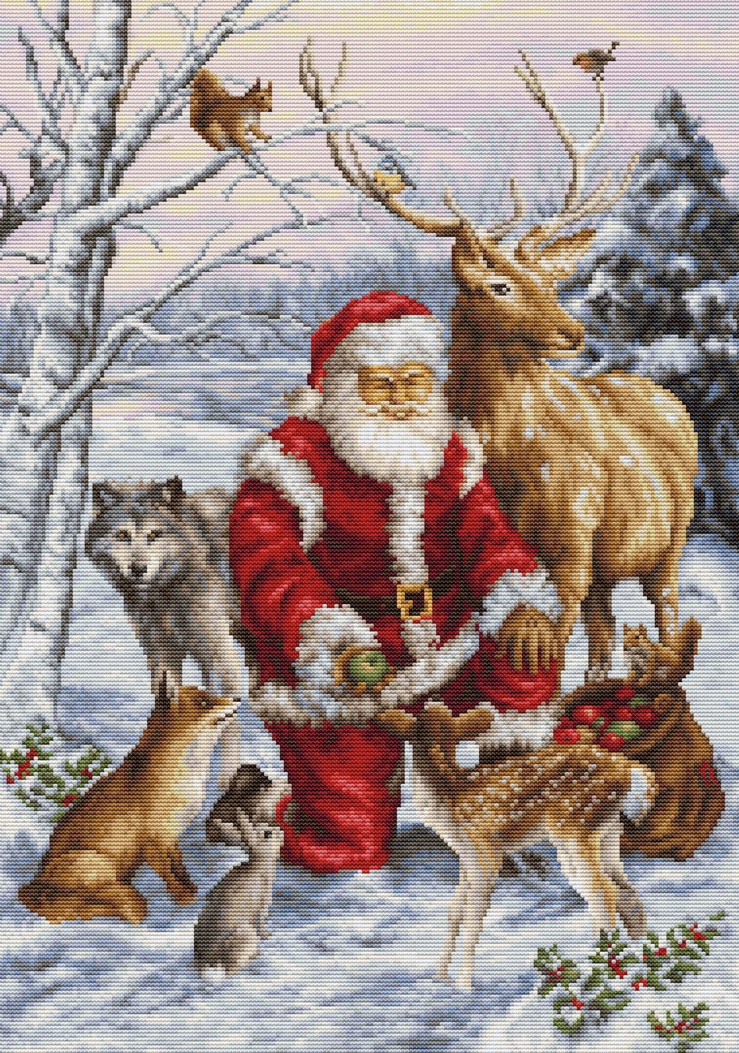 Cross Stitch Kit Luca - S GOLD - The Forest Friends, BU5022 - Luca - S Yarns