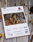 Cross Stitch Kit Luca - S Gold - The Indian Princess and The Royal Tiger, BU5060 - Luca - S Yarns