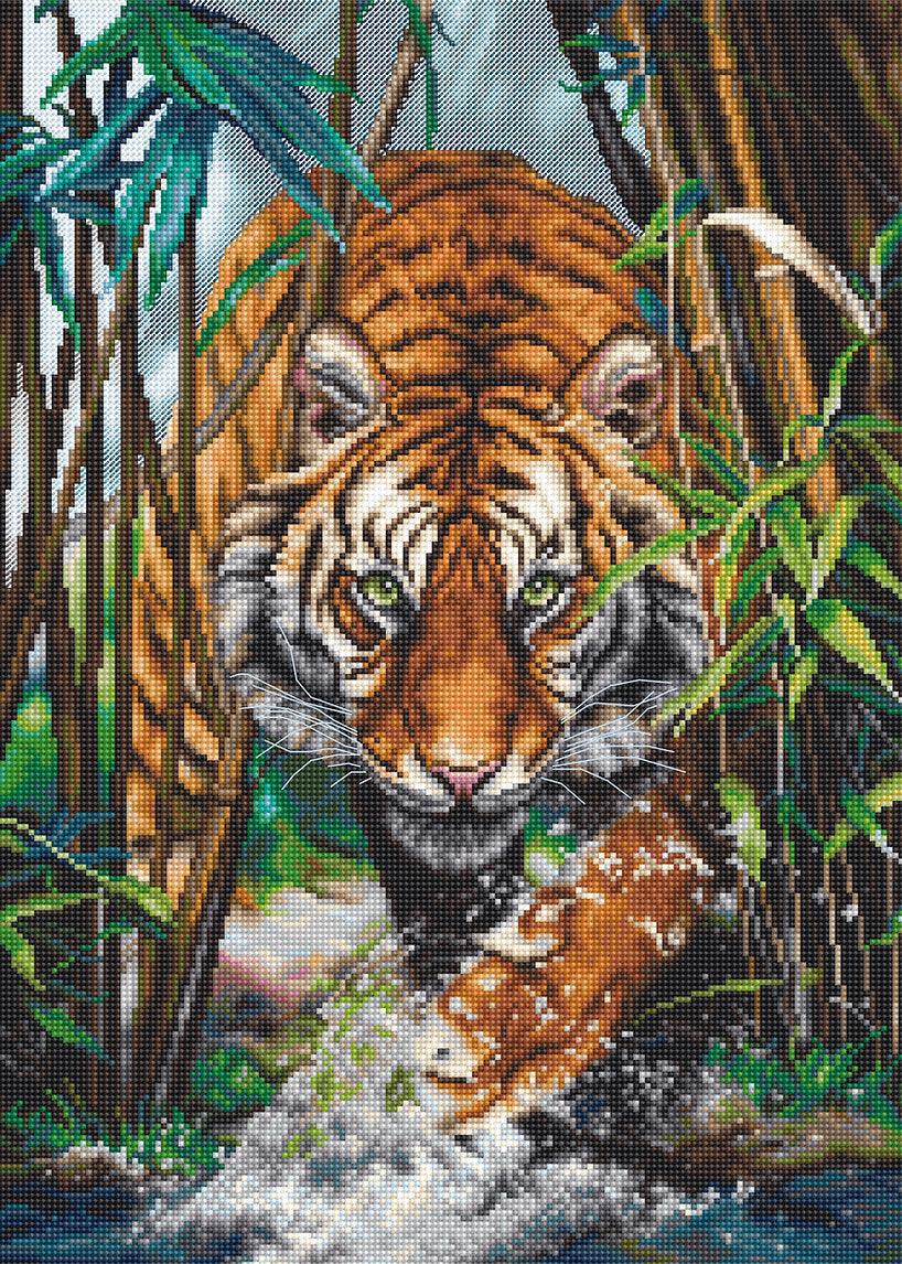 Cross Stitch Kit Luca - S Gold - The Tiger, B2406 - Luca - S Yarns