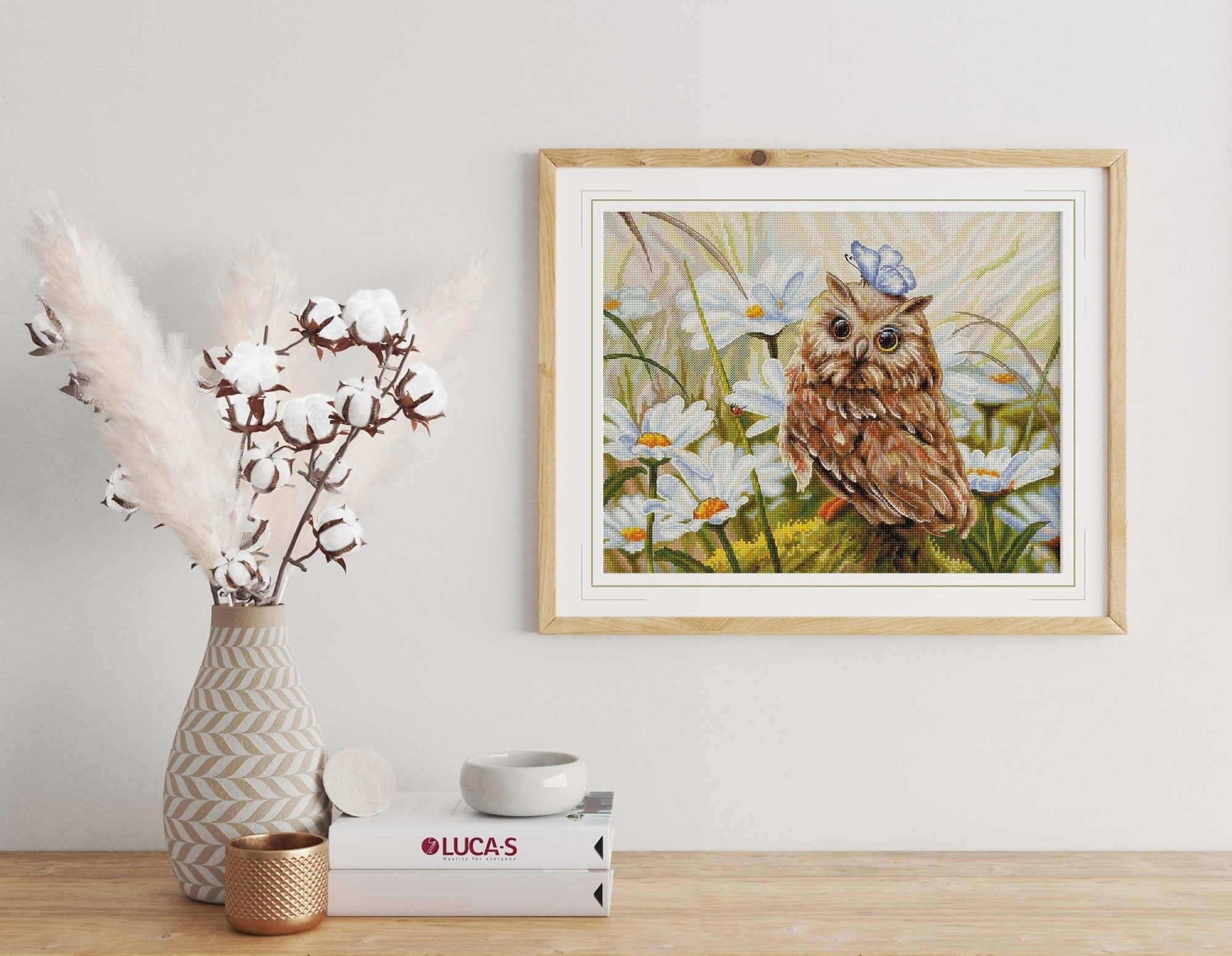 Cross Stitch Kit Luca - S - Lucky Owl, B7011 - Luca - S Yarns