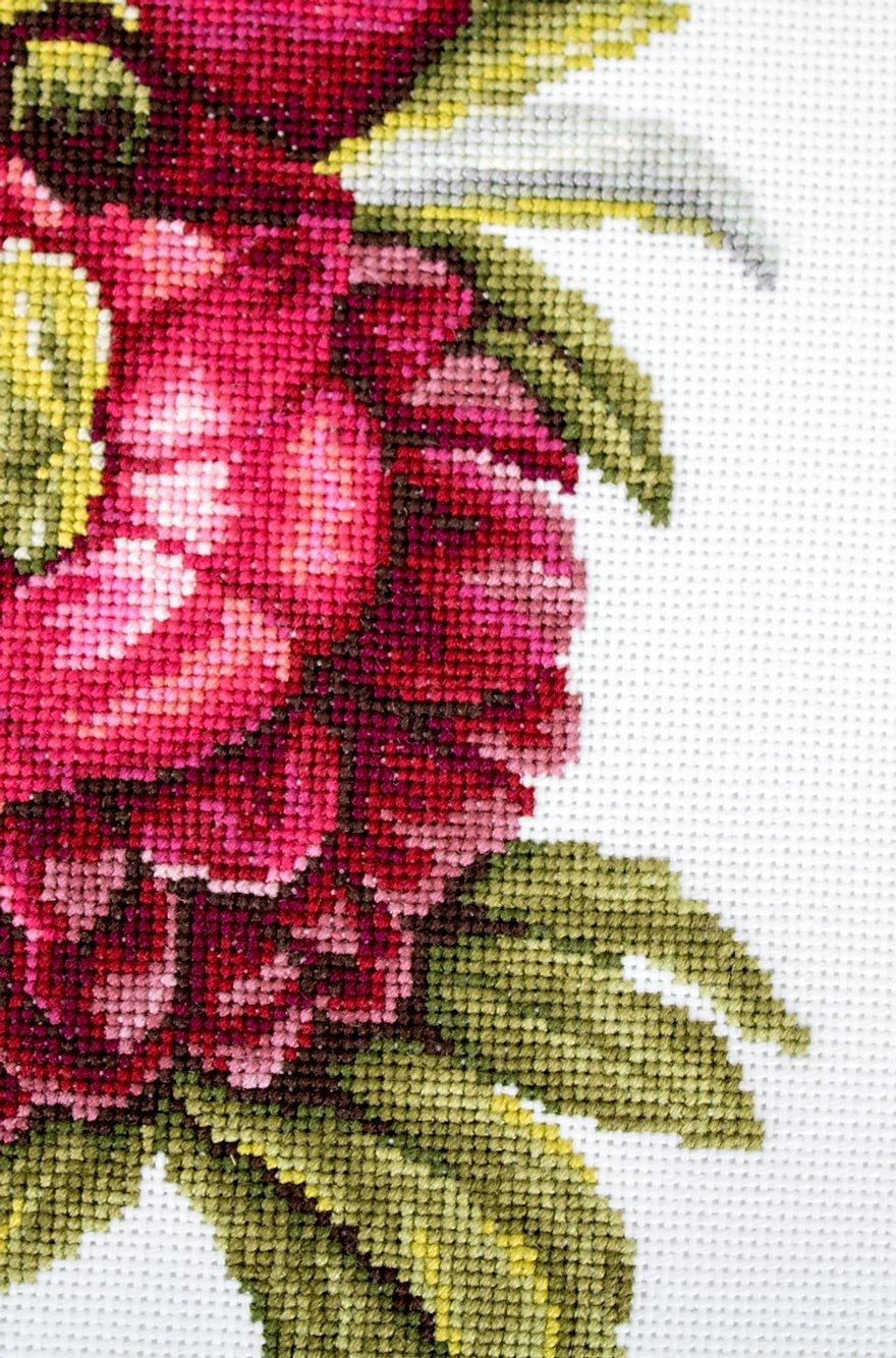 Cross Stitch Kit Luca - S - Peonies Bouquet, B2354 - Luca - S Yarns