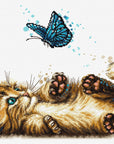 Cross Stitch Kit Luca - S - Playful Kitten, B7013 - Luca - S Yarns