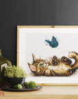 Cross Stitch Kit Luca - S - Playful Kitten, B7013 - Luca - S Yarns