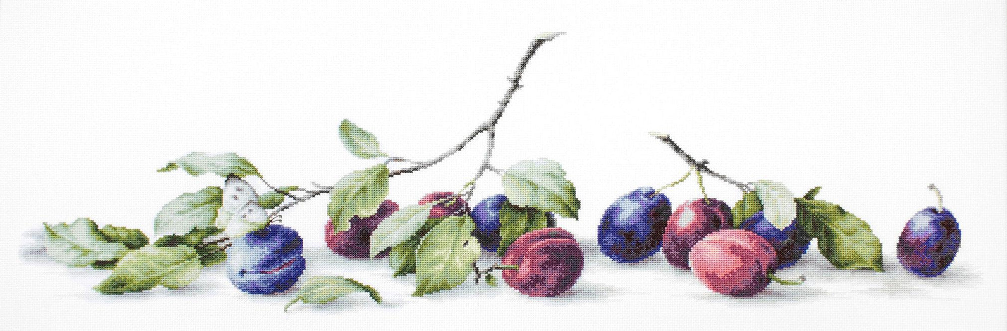 Cross Stitch Kit Luca - S - Plums, B2257 - Luca - S Yarns