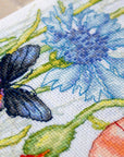 Cross Stitch Kit Luca - S - Poppies and Butterflies, BU4018 - Luca - S Yarns
