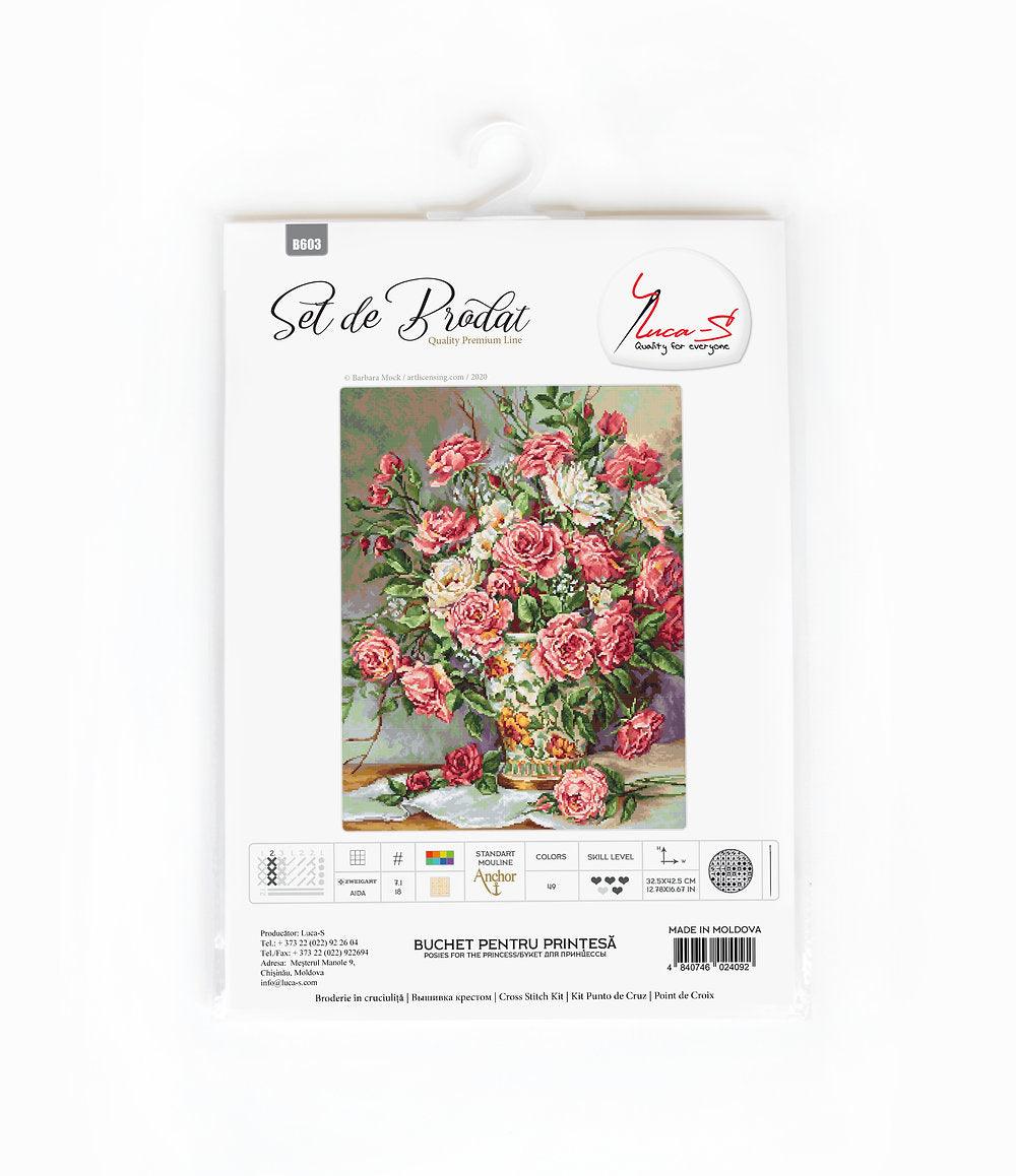 Cross Stitch Kit Luca - S - Posies for the Princess, B603 - Luca - S Yarns