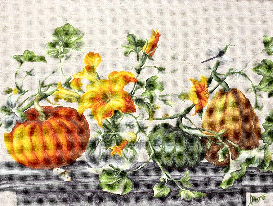 Cross Stitch Kit Luca - S - Pumpkins, B2303 - Luca - S Yarns