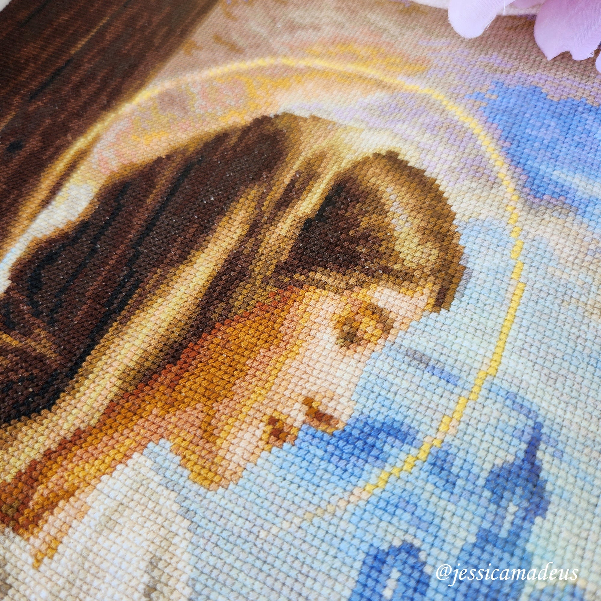 Cross Stitch Kit Luca - S - Saint Mary and The Child, GOLD Collection, B617 - Luca - S Yarns